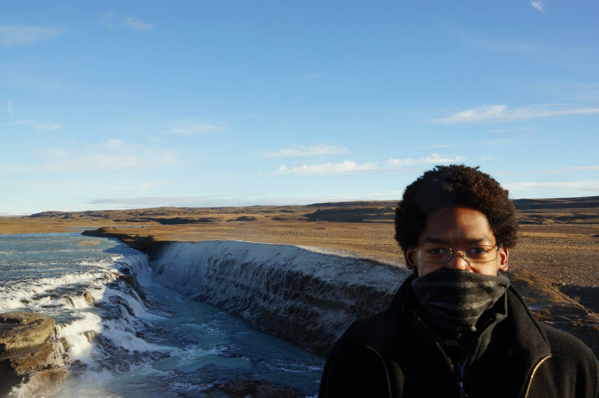 Marcus Floyd at Gulfoss